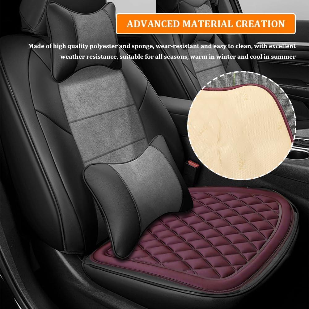 Funda de Asiento de Coche Tecledsn Rojo Vino Universal 43.9x48 cm