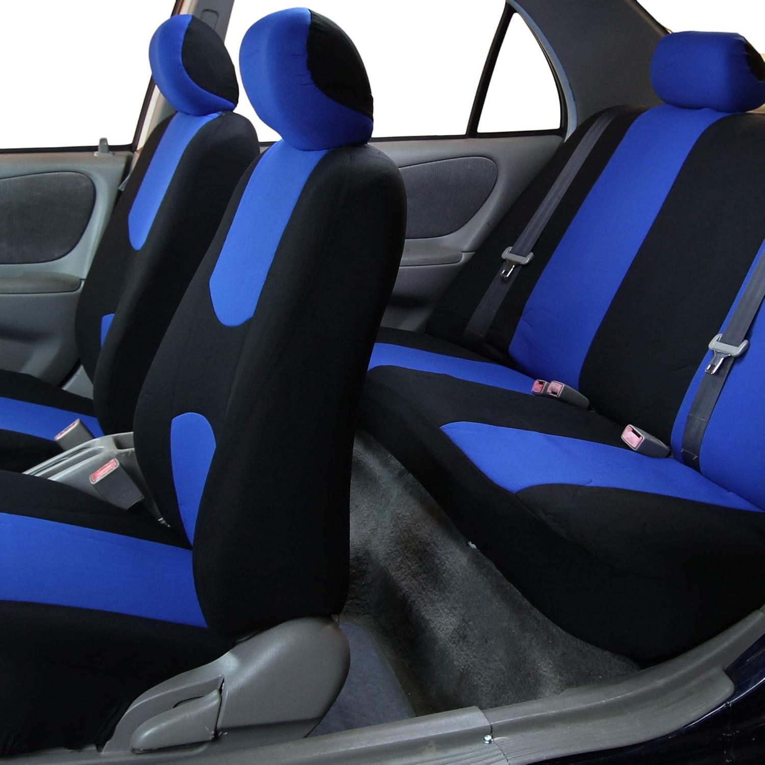 Cubiertas de Asiento de Coche TLH Azul Universal 7 Asientos