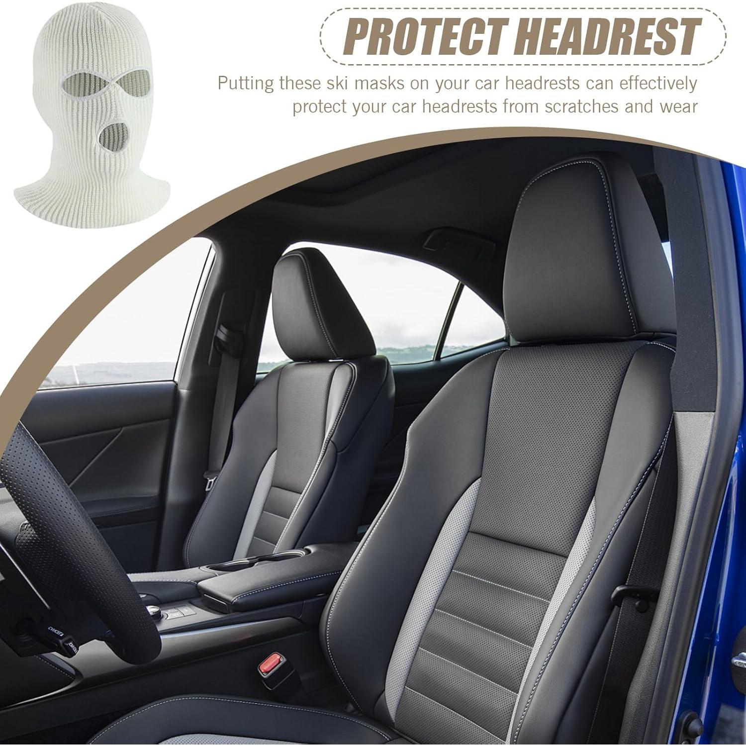 Protector de Reposacabezas de Coche leediga 2 PCS Blanco