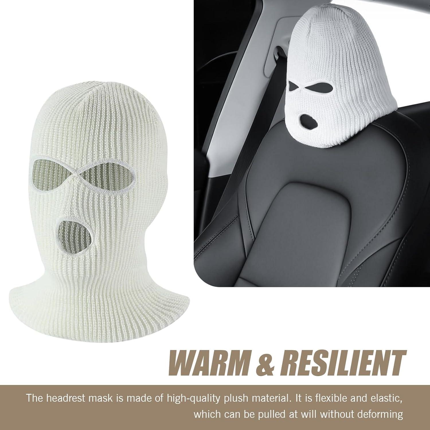 Protector de Reposacabezas de Coche leediga 2 PCS Blanco