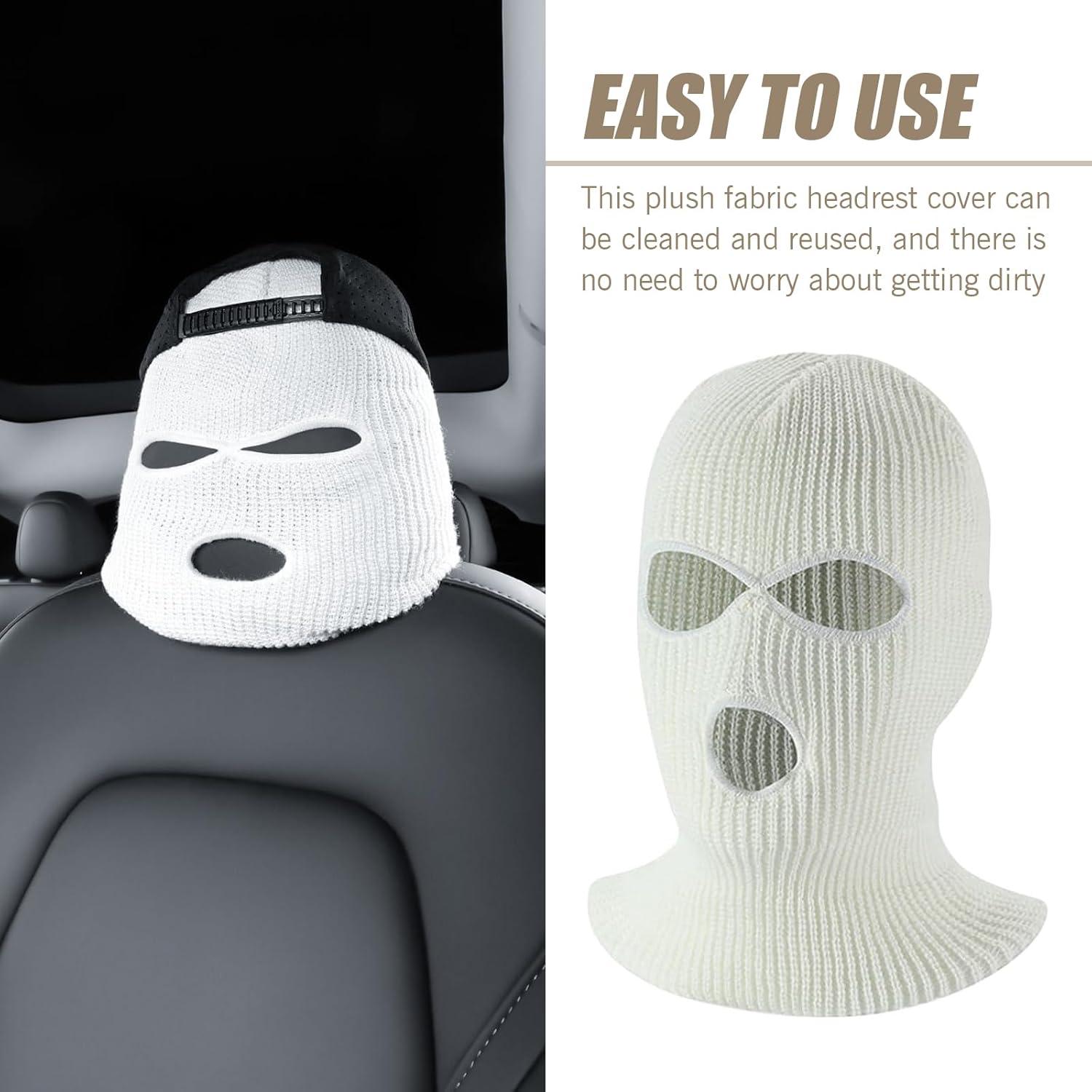 Protector de Reposacabezas de Coche leediga 2 PCS Blanco