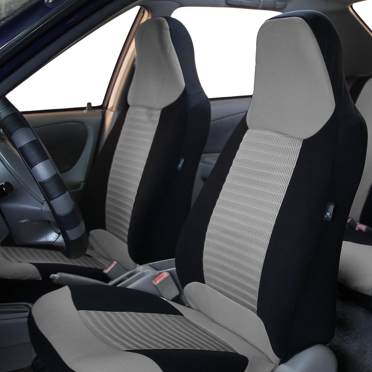 FH Group Fundas de Asiento de Tela Universal para Automóvil - Gris