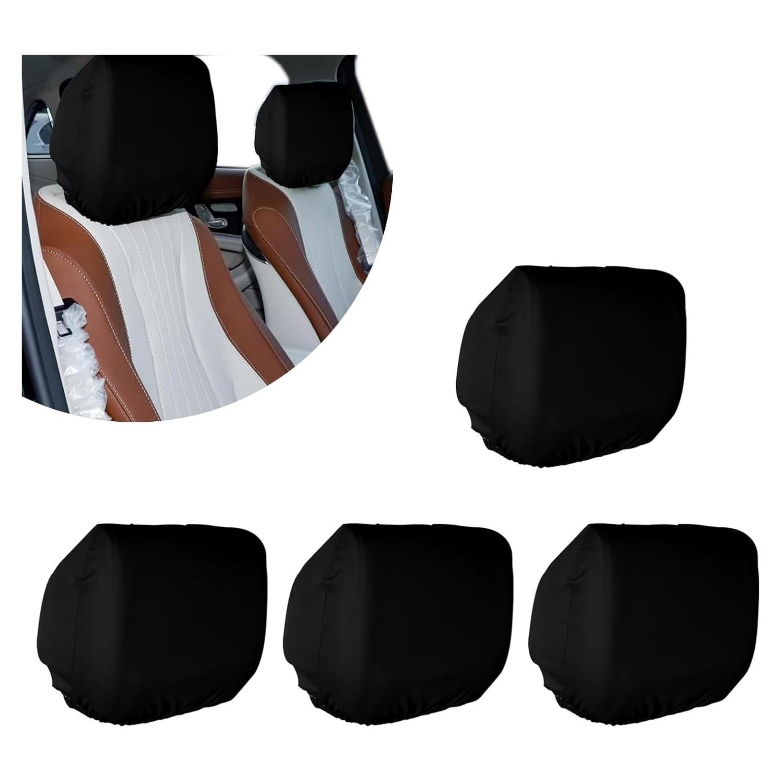 Pack de 4 Fundas de Cabecera de Asiento de Coche Dawfall