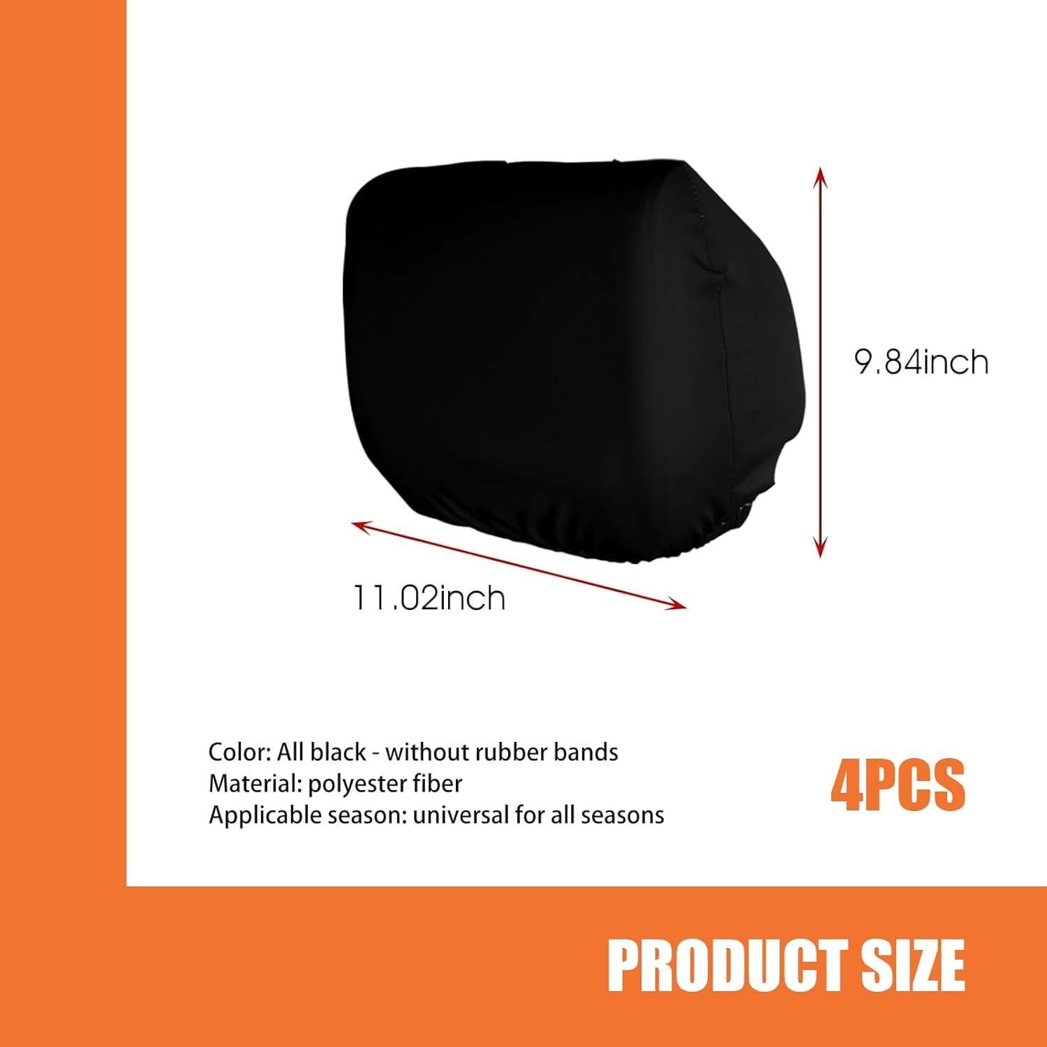 Pack de 4 Fundas de Cabecera de Asiento de Coche Dawfall