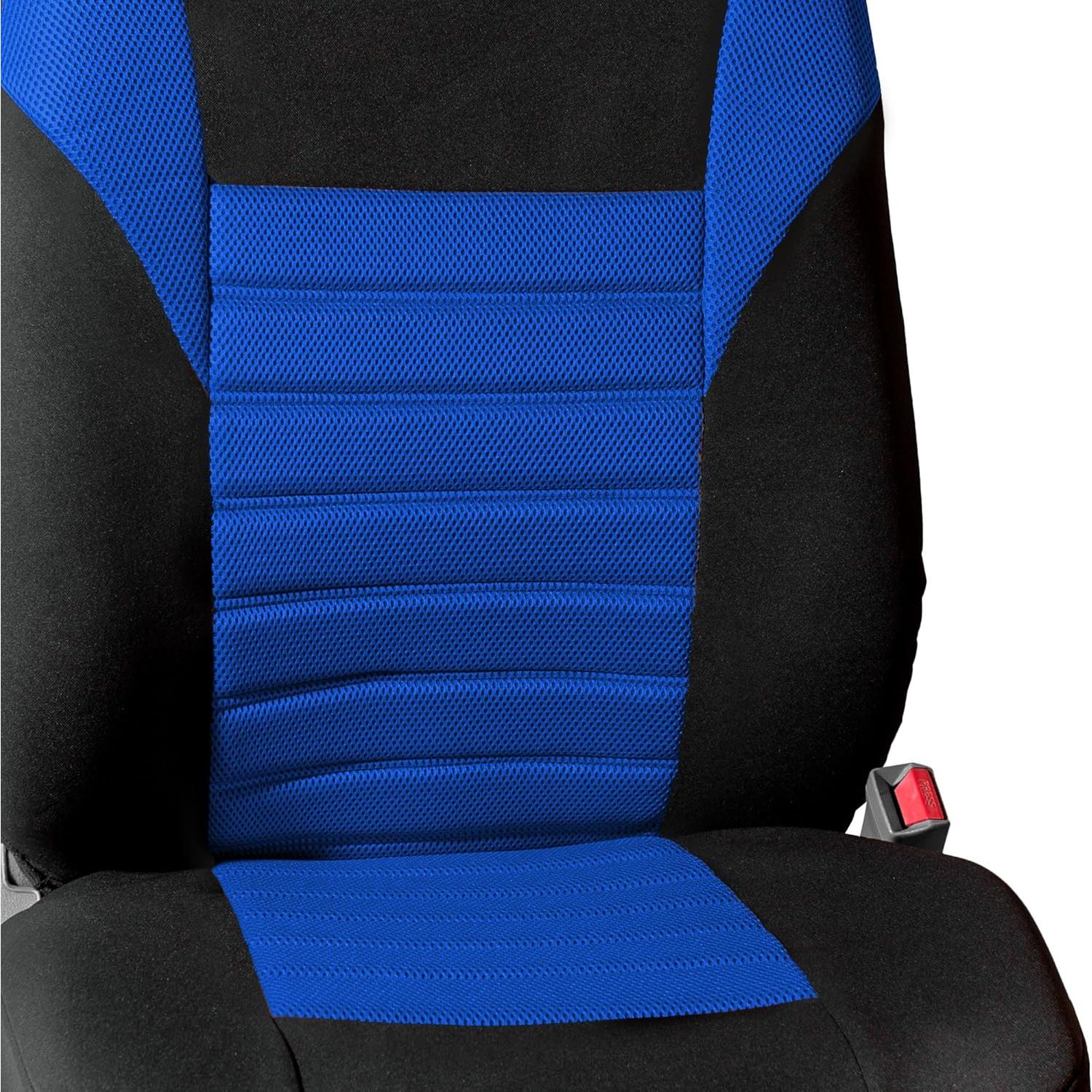 Fundas de Asiento de Coche FH Group Azul Juego Frontal 3D