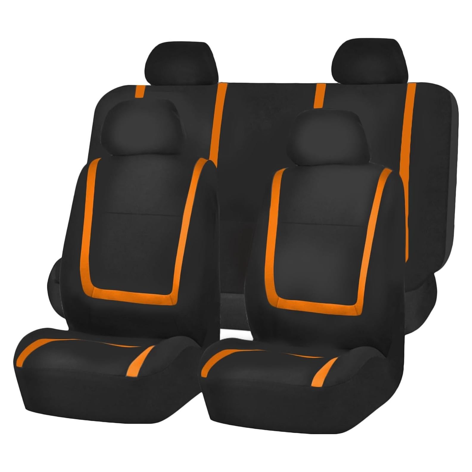 Cubiertas de Asientos de Automóvil TLH Naranja Universal 2 Piezas