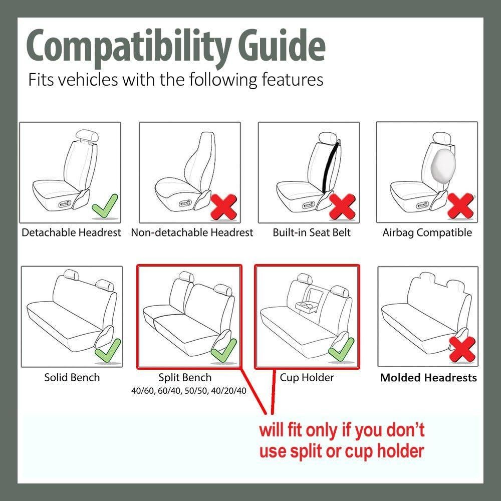 Cubiertas de Asientos de Automóvil TLH Naranja Universal 2 Piezas