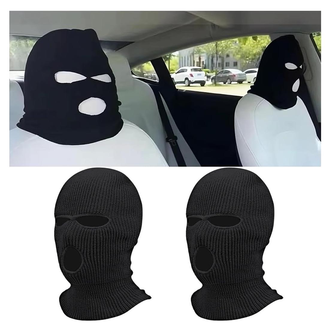 Funda de Reposacabezas AUCELI 2 Piezas Poliester Negro