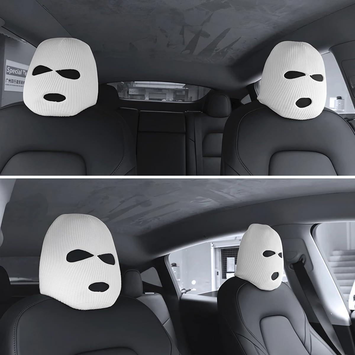 Funda de Reposacabezas AUCELI 2 Piezas Poliester Negro