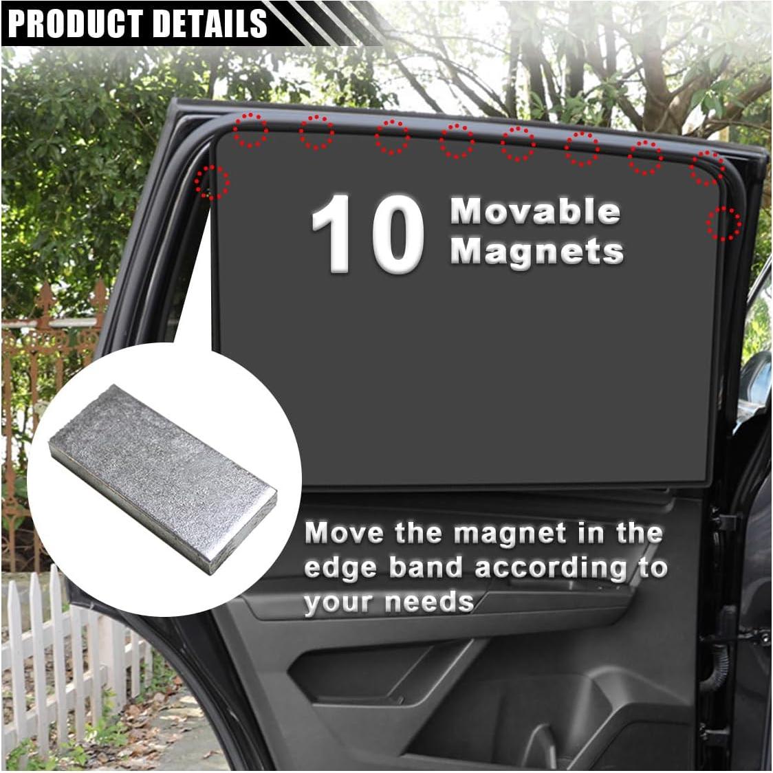 Cortinas Solares JOYCOURT para Ventanas Laterales de Coche