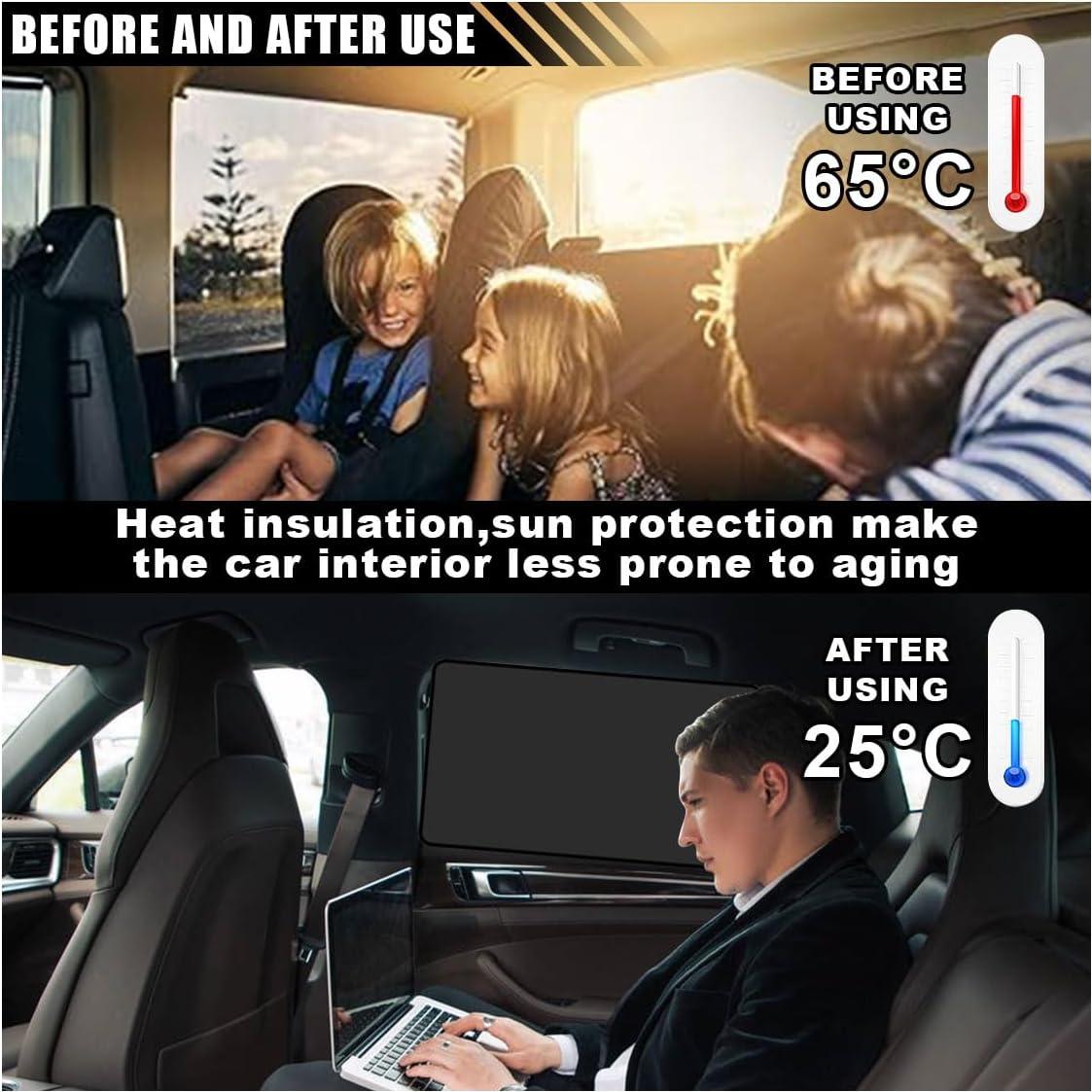 Cortinas Solares JOYCOURT para Ventanas Laterales de Coche