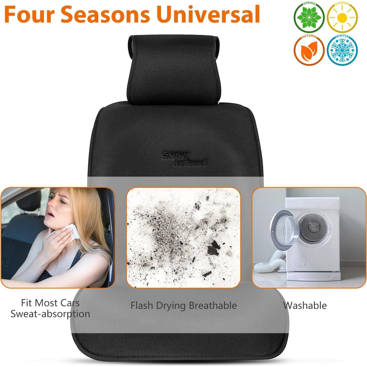 Funda de Asiento de Coche Sojoy Delantero Microfibra Antideslizante