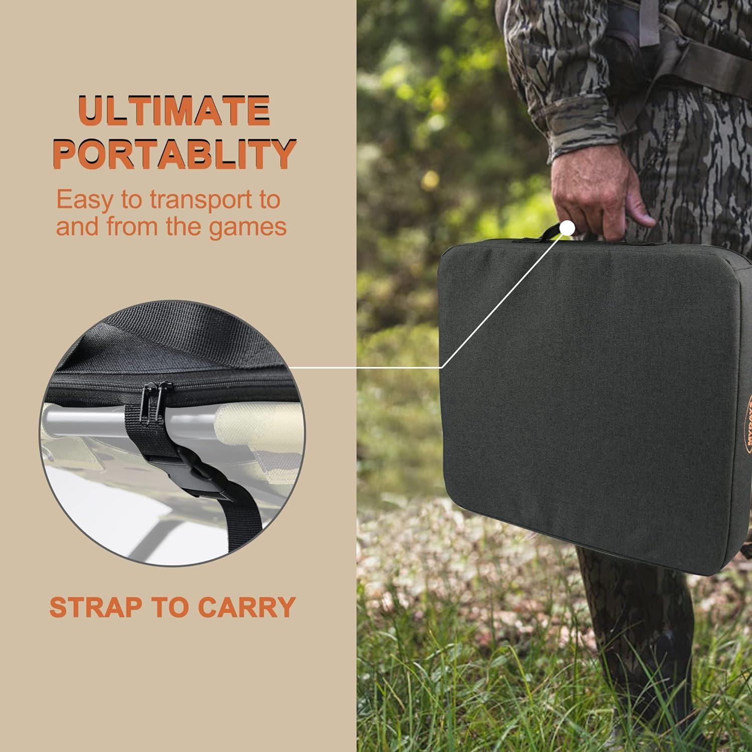 Cojín Térmico Portátil MYDAYS MWX070 para Estadio Negro