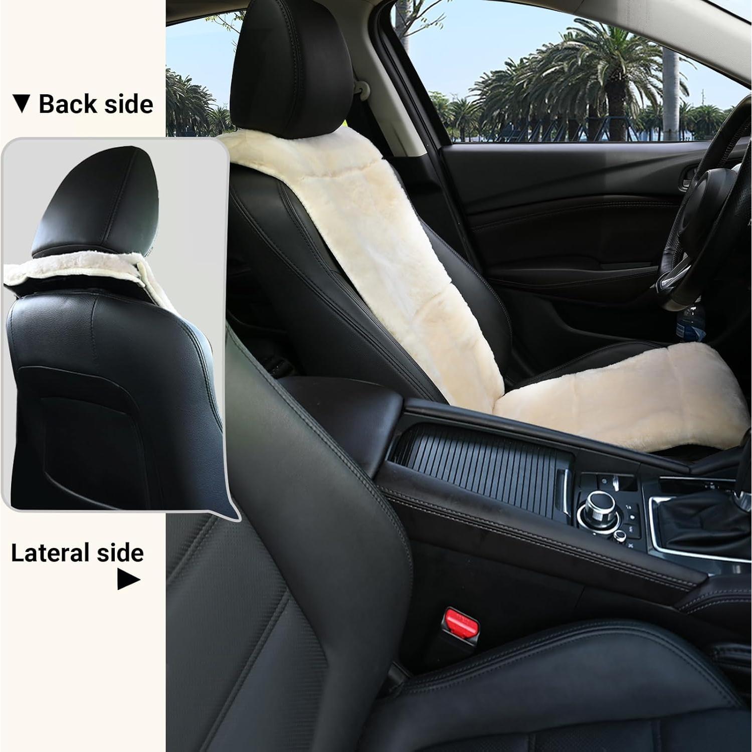 Cubierta de Asiento Aegis de Piel de Oveja Merino Miel Claro