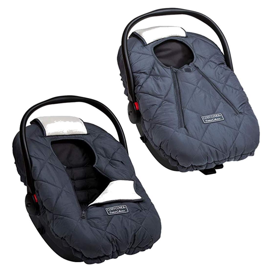 Cubierta para Asiento de Auto Bebé LÍDER Forro Polar Carbón