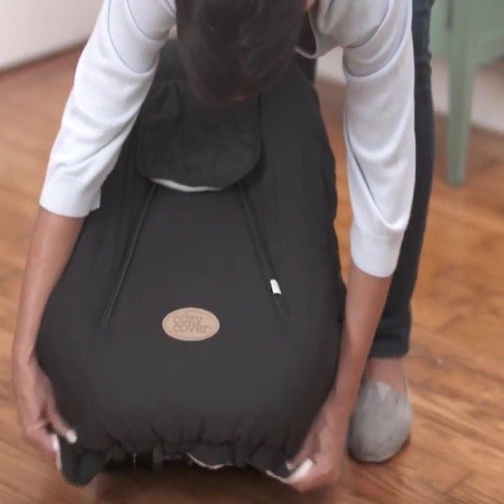 Cubierta para Asiento de Auto Bebé LÍDER Forro Polar Carbón