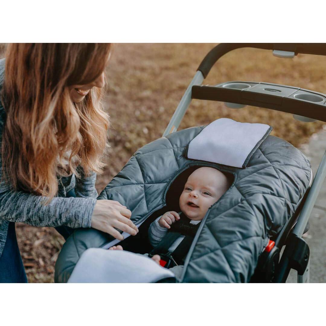Cubierta para Asiento de Auto Bebé LÍDER Forro Polar Carbón