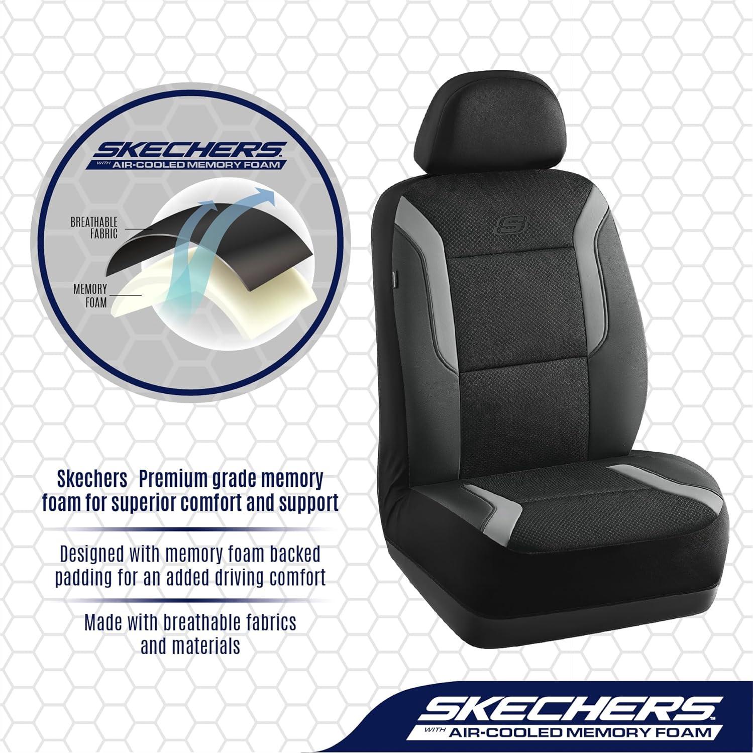 Cubiertas de Asiento de Coche Skechers con Espuma de Memoria