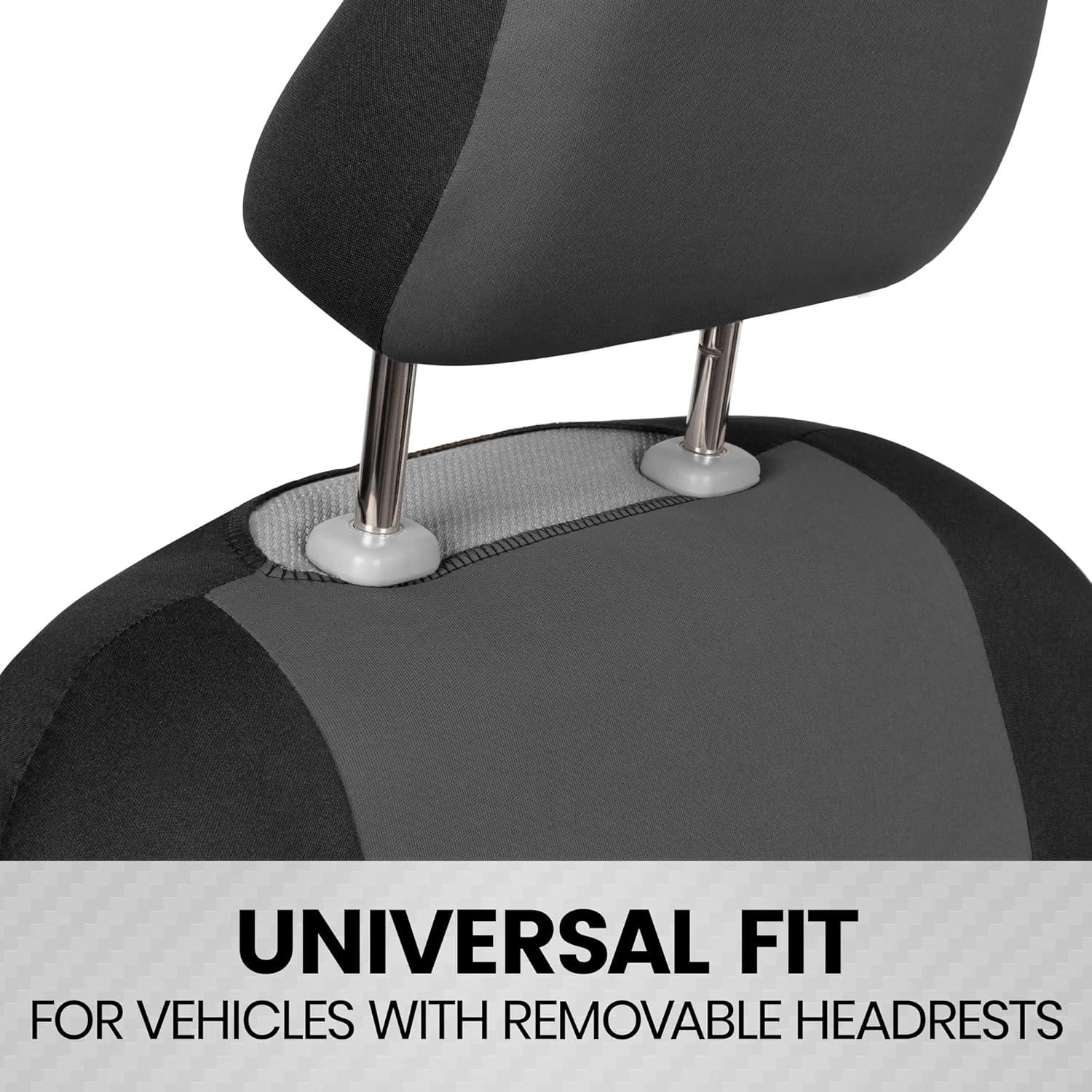 Cubiertas de Asiento de Coche BDK OS-312 Universal Gris Carbón