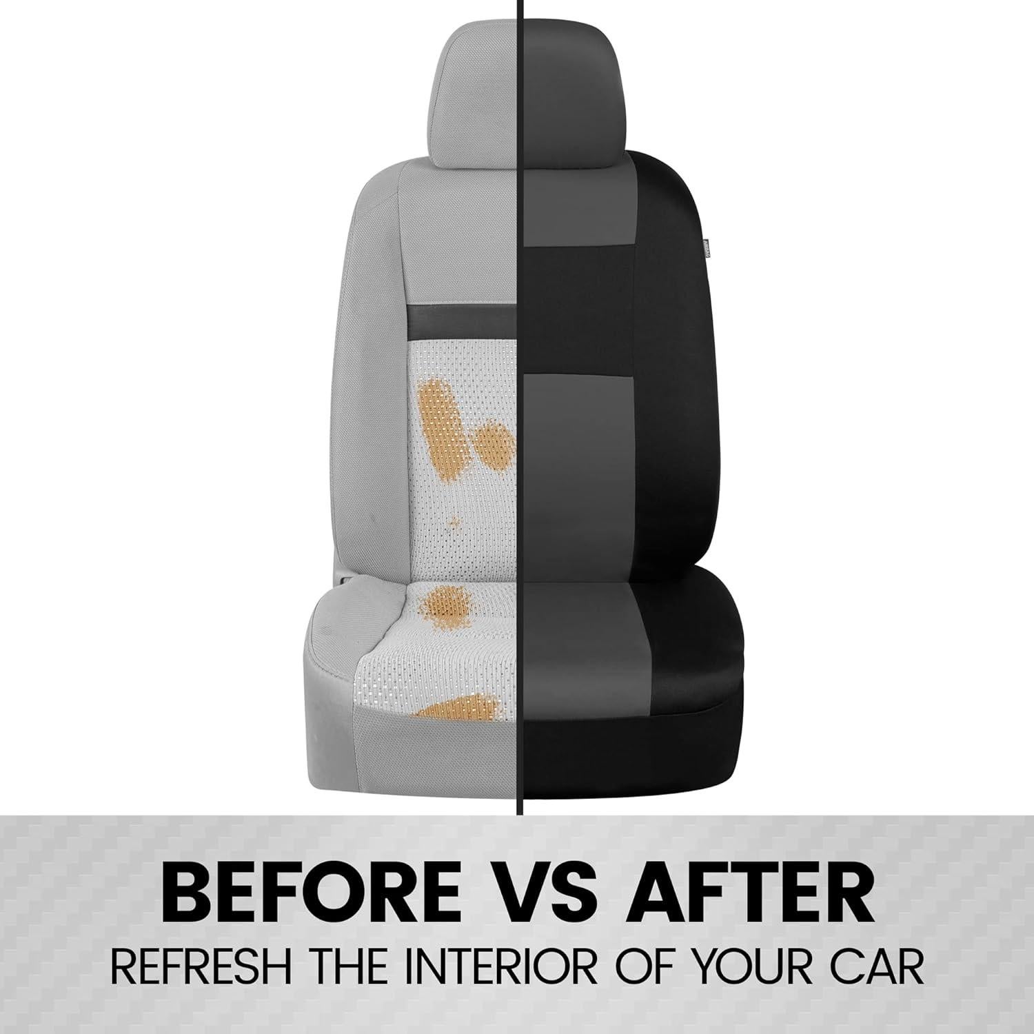 Cubiertas de Asiento de Coche BDK OS-312 Universal Gris Carbón