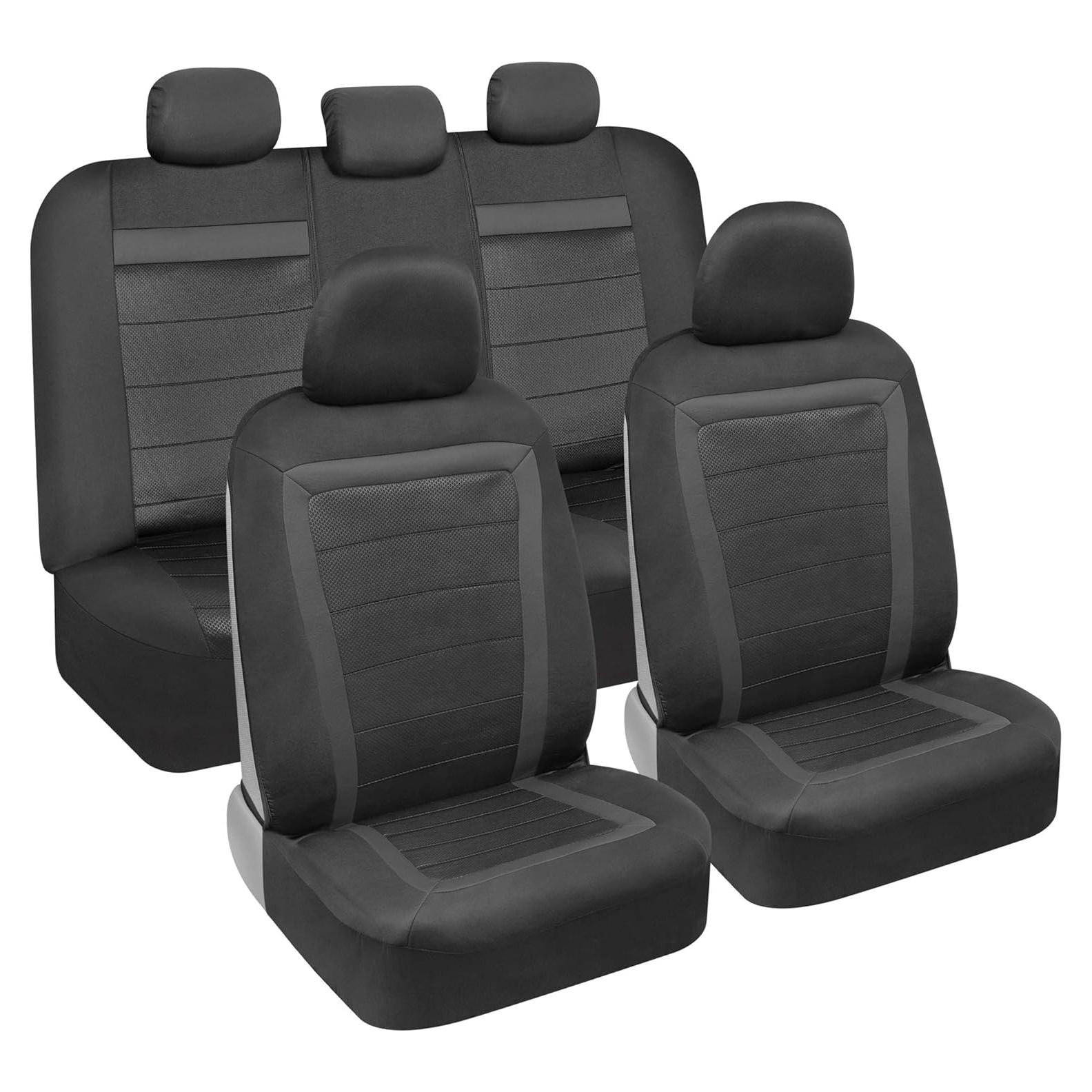 Cubiertas de Asiento BDK FreshMesh Juego Completo Carbón