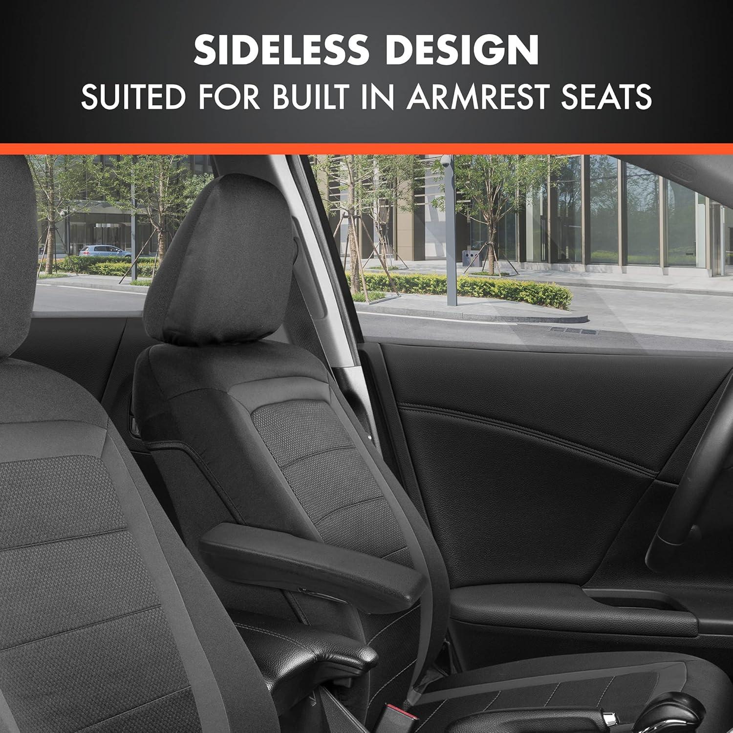 Cubiertas de Asiento BDK FreshMesh Juego Completo Carbón