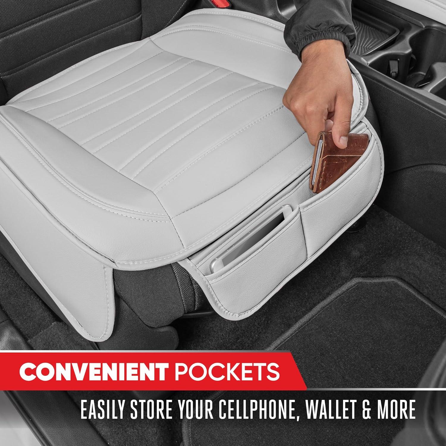 Cubiertas de Asiento Delantero Motor Trend Blancas - Juego de 2