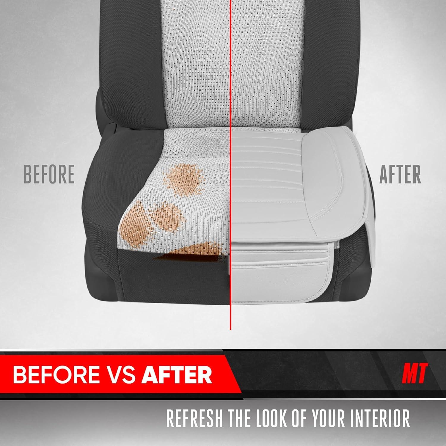 Cubiertas de Asiento Delantero Motor Trend Blancas - Juego de 2