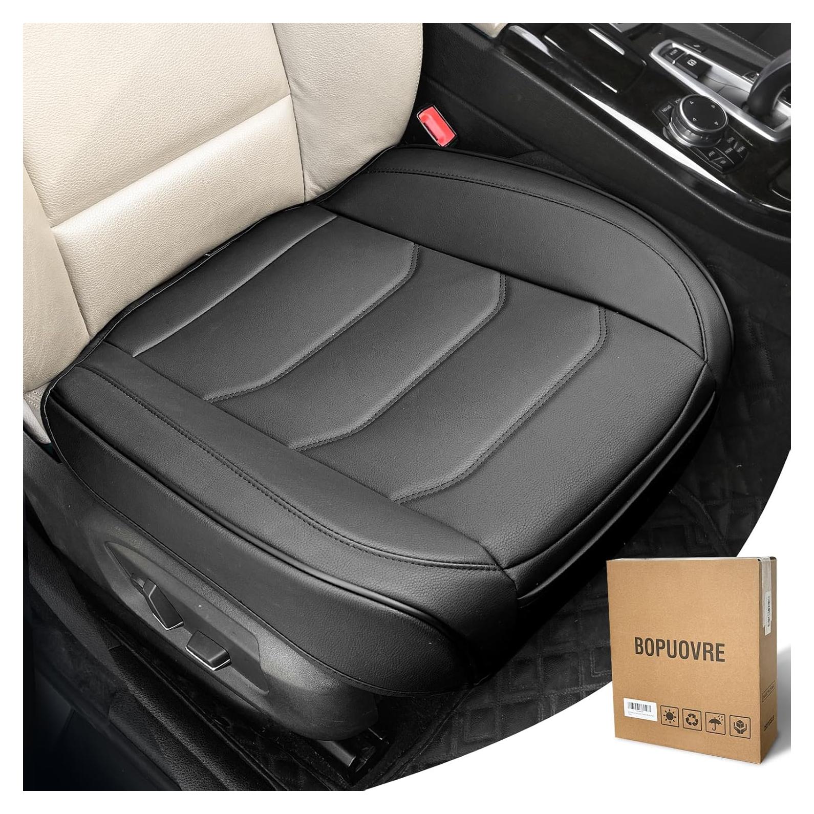 Funda de Asiento de Coche BOPUOVRE Negra Ajuste Universal