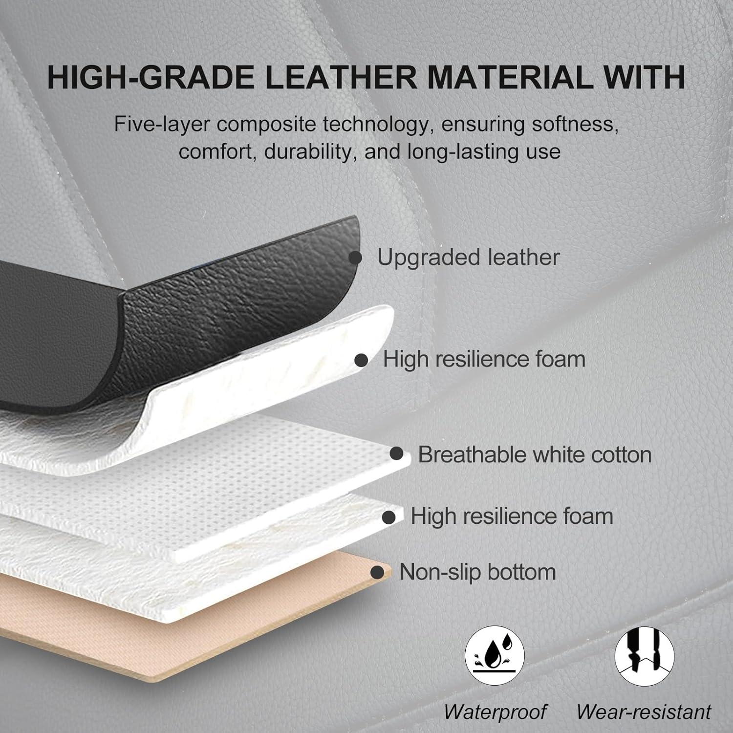 Funda de Asiento de Coche BOPUOVRE Negra Ajuste Universal