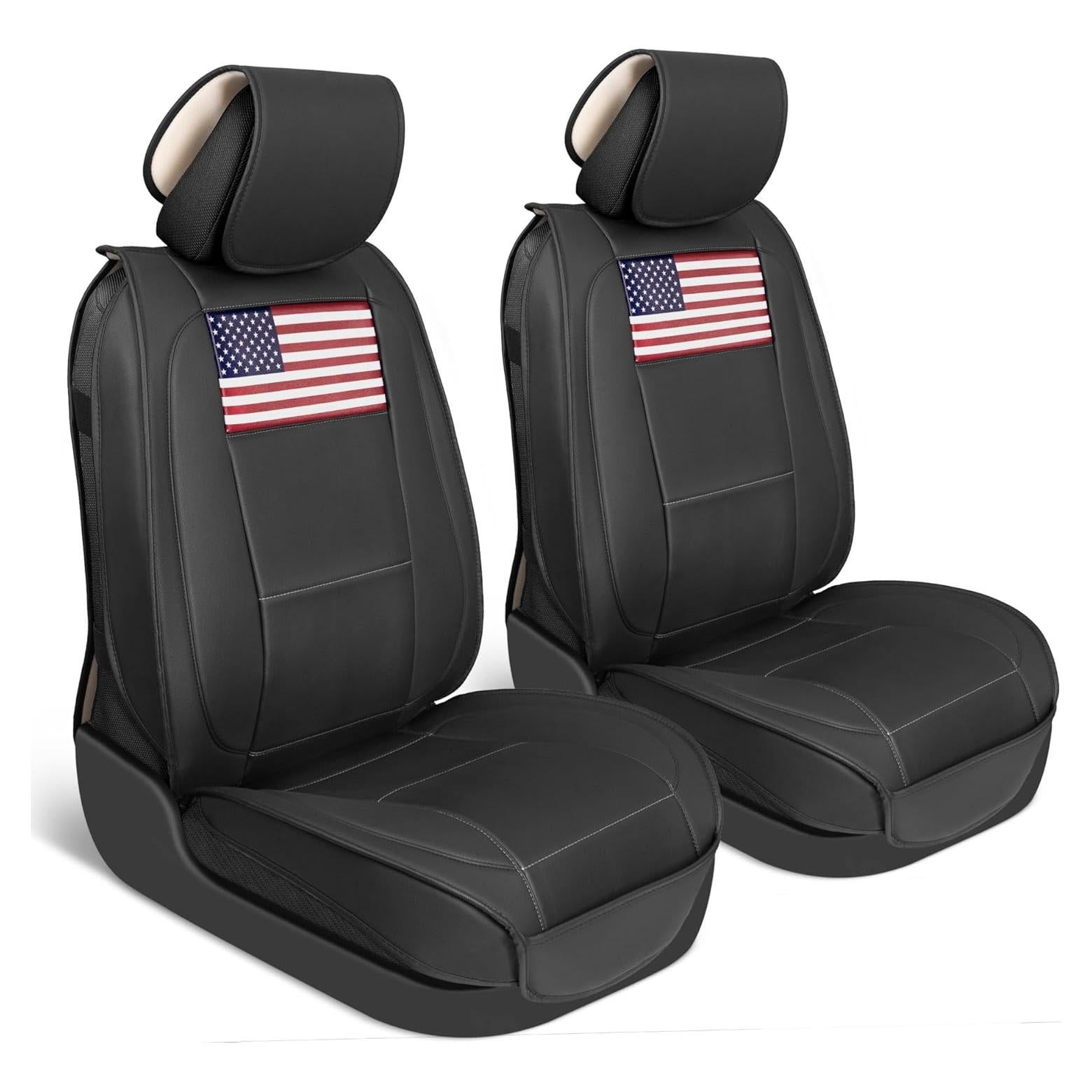 American Flag Seat Covers for Trucks, Cars, & SUV - Napa Leather US Car Seat Covers American Flag Truck Accessories - Car Seat Cover Patriotic American Flag Car Accessories Car Seat Protector
