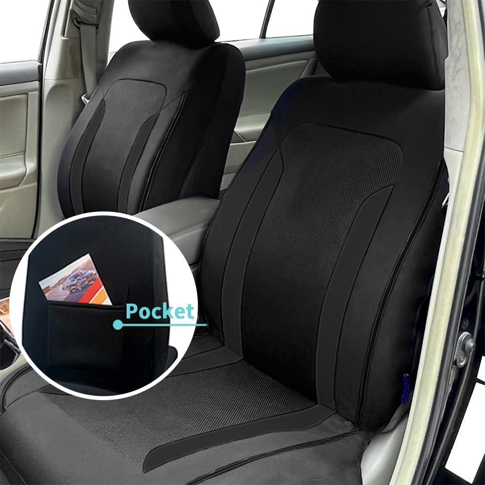 Fundas de Asiento de Coche Refrigerantes Carleef Negro