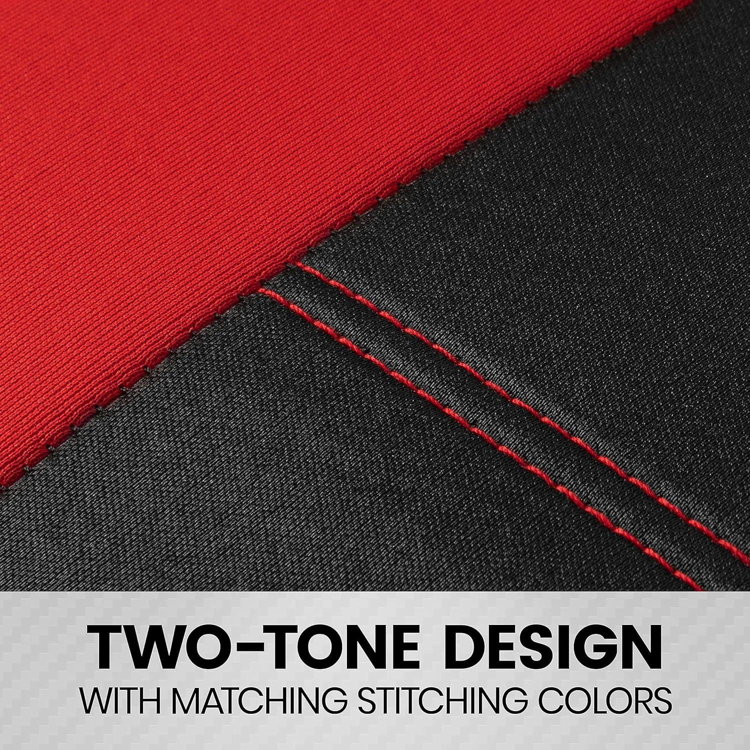 Cubiertas de Asiento BDK OS319 Rojo y Negro Ajuste Universal