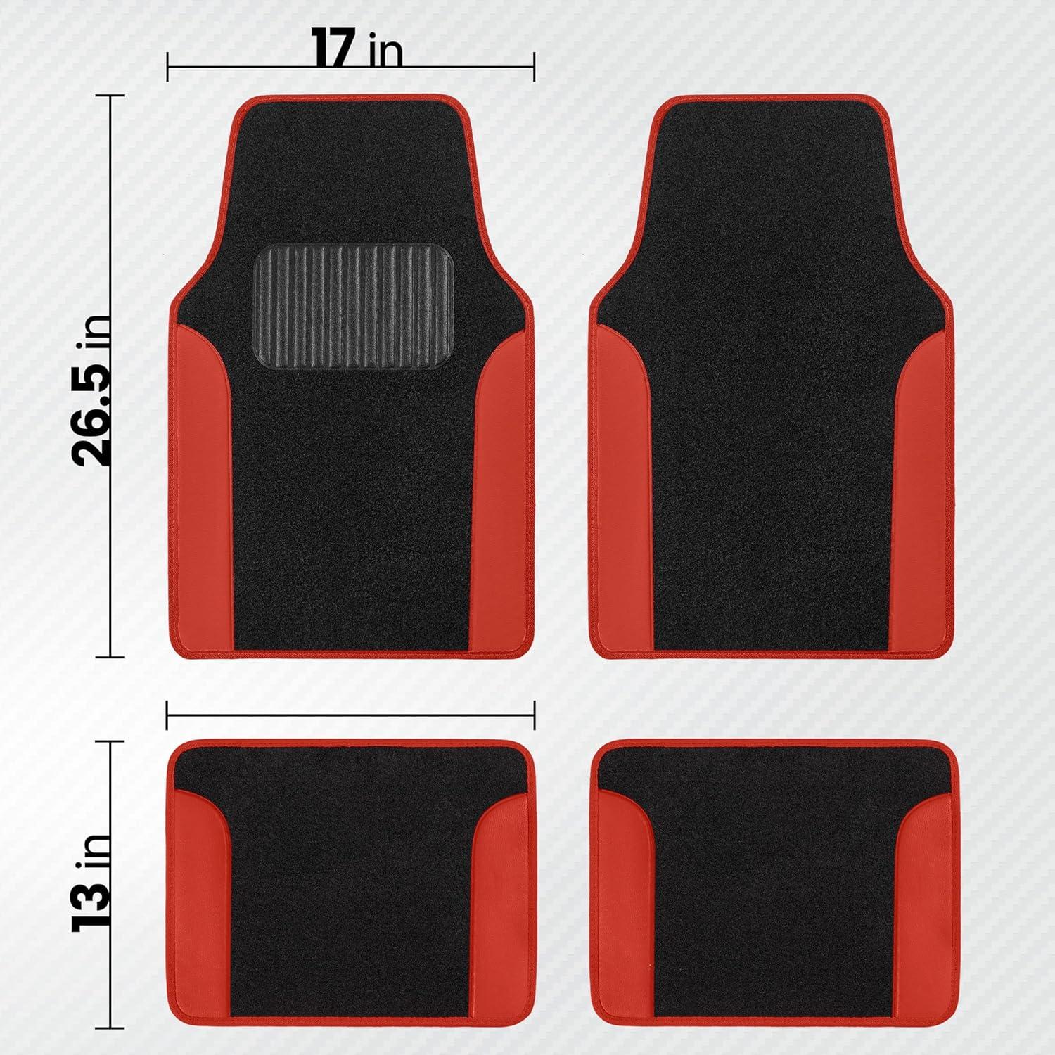 Cubiertas de Asiento y Alfombrillas BDK PolyPro Rojo Universal