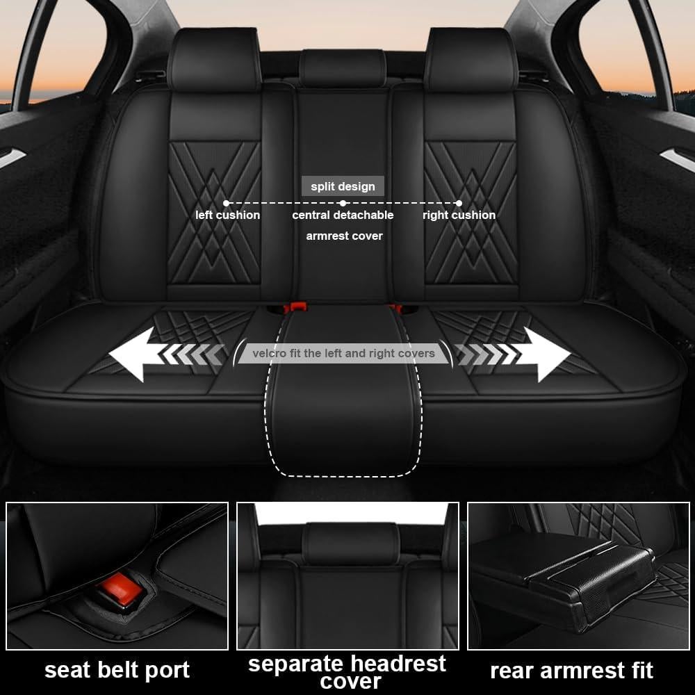 Cubiertas de Asientos de Coche XZBS Juego Completo Impermeable