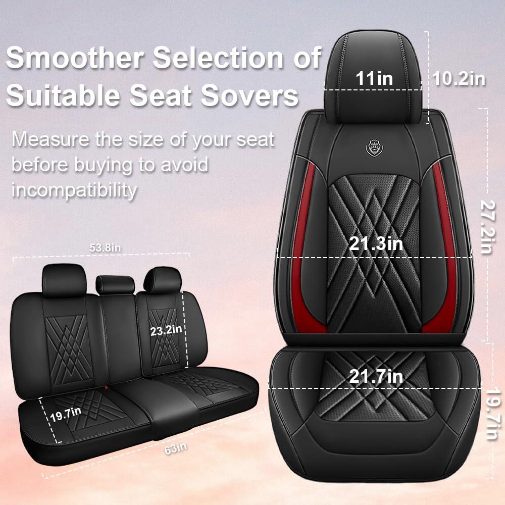 Cubiertas de Asientos de Coche XZBS Juego Completo Impermeable