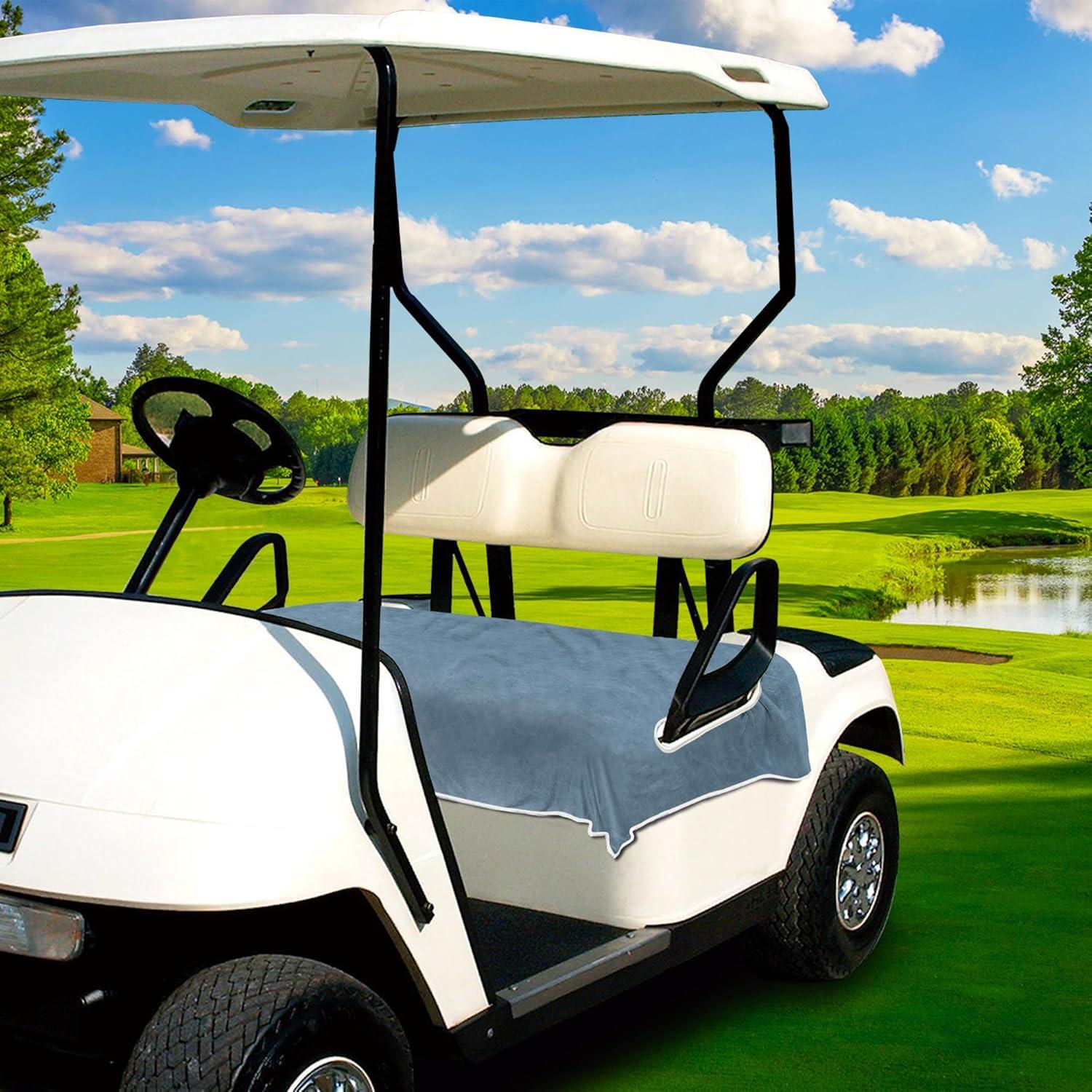 Fundas de Asiento para Carro de Golf YOKYHOM Microfibra Gris 130x79cm