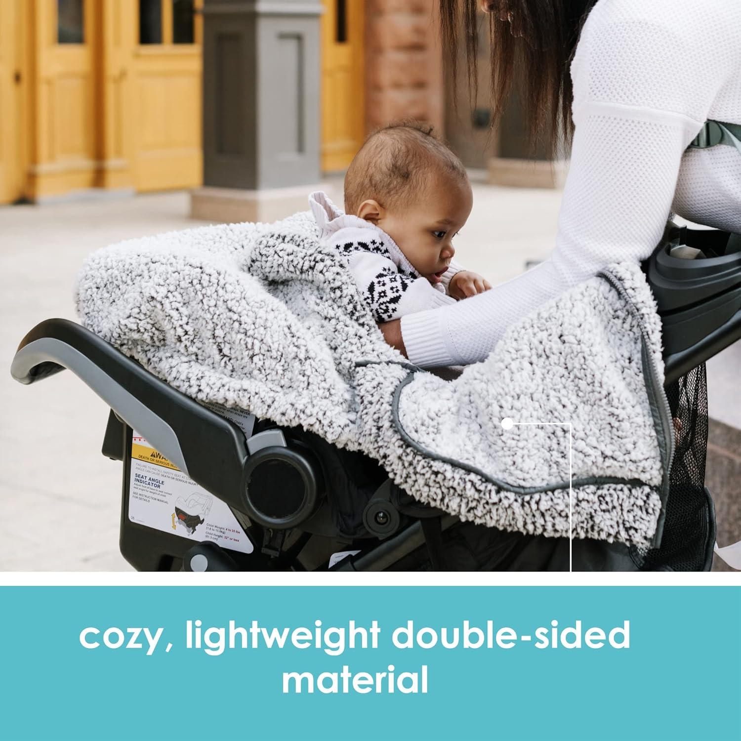 Cubierta de Asiento de Auto para Bebé JJ Cole Invierno - Gris