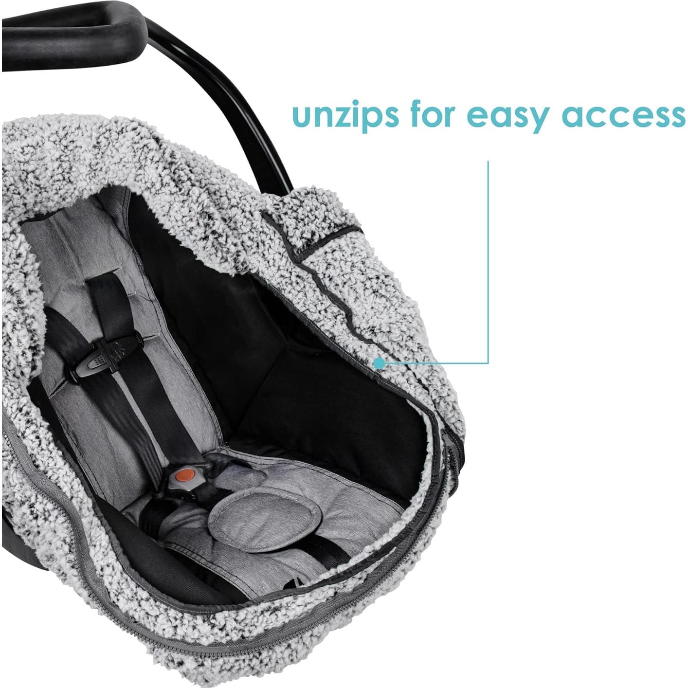 Cubierta de Asiento de Auto para Bebé JJ Cole Invierno - Gris