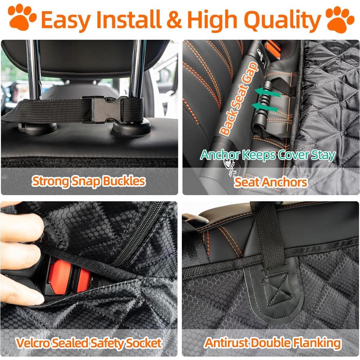 Funda de Asiento para Perros HCCW Impermeable Universal 121x132 cm