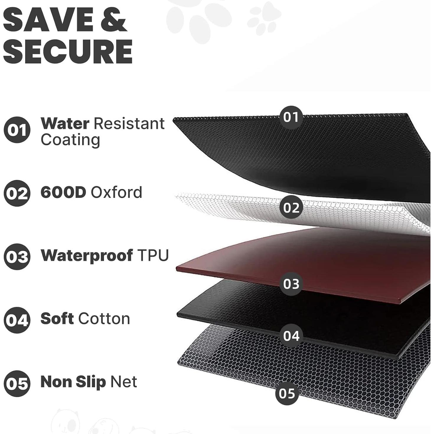 Funda de Asiento para Perros HCCW Impermeable Universal 121x132 cm