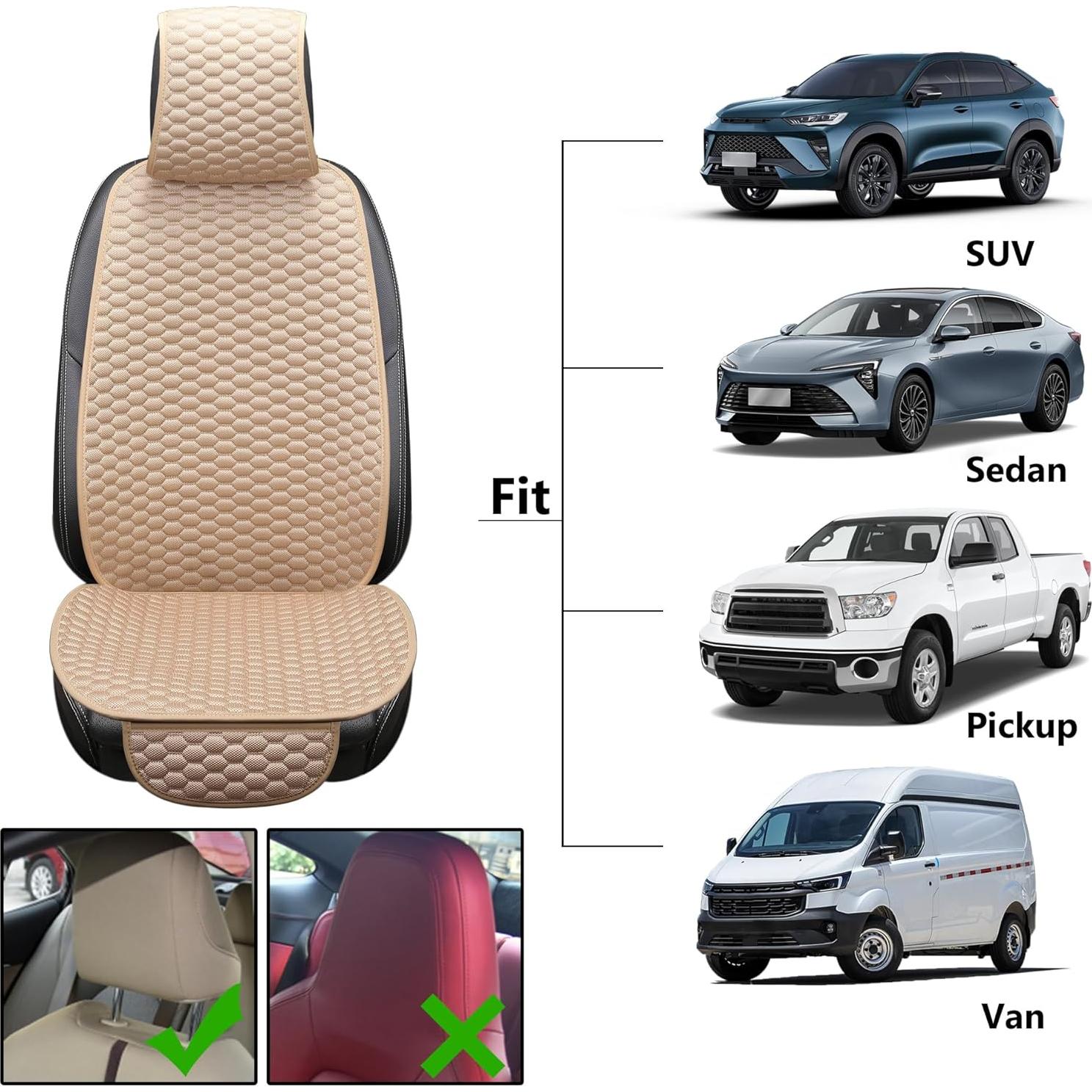 Funda de Asiento Delantera CAPITAUTO Beige Universal Transpirable
