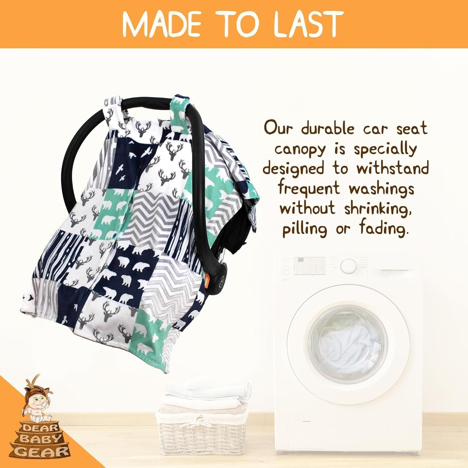 Manta para Asiento de Auto Dear Baby Gear - Oso del Bosque 101.6x76.2cm