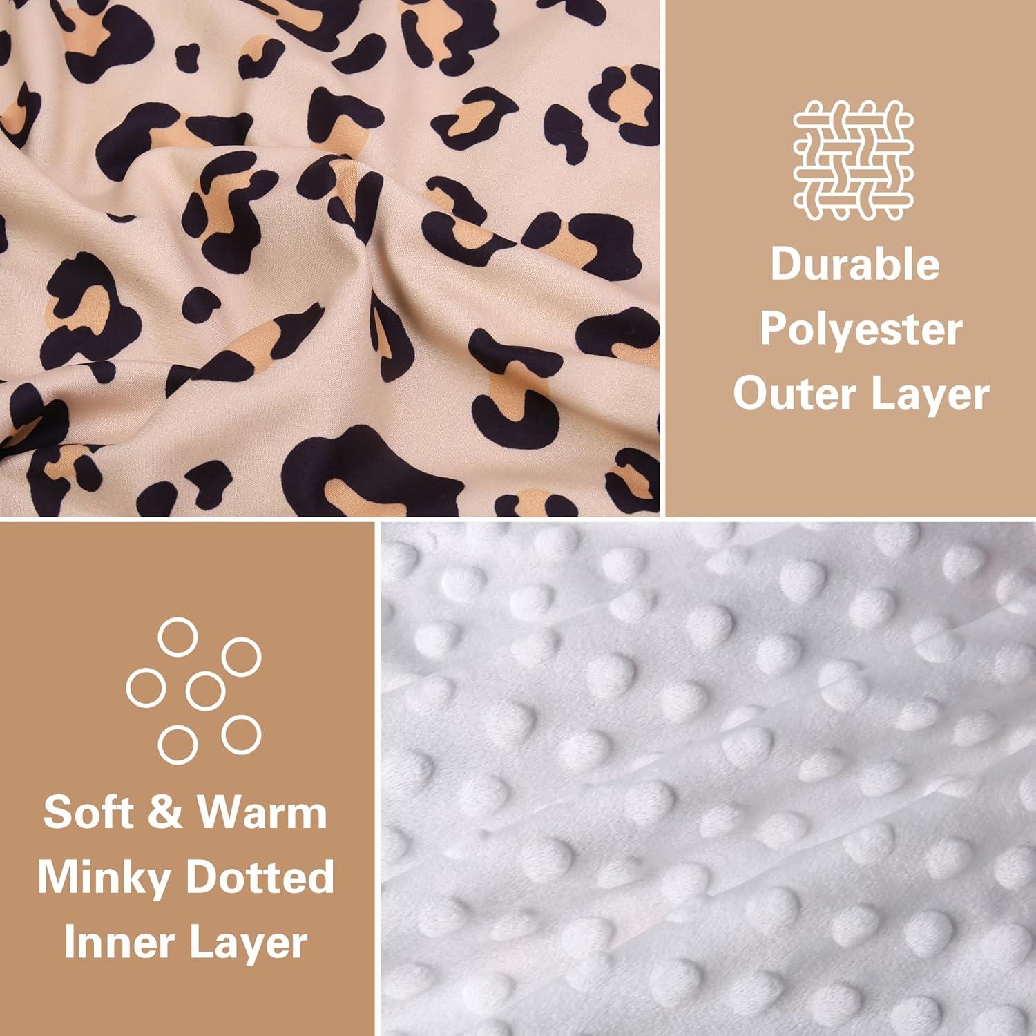 Cubierta de Asiento de Auto Rquite Leopardo para Bebé 104x80cm