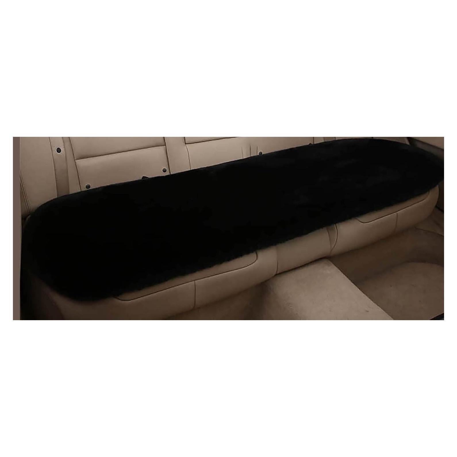 Cojín de Asiento de Imitación Piel Conejo YUNZLAN 135.4x46.99cm Negro