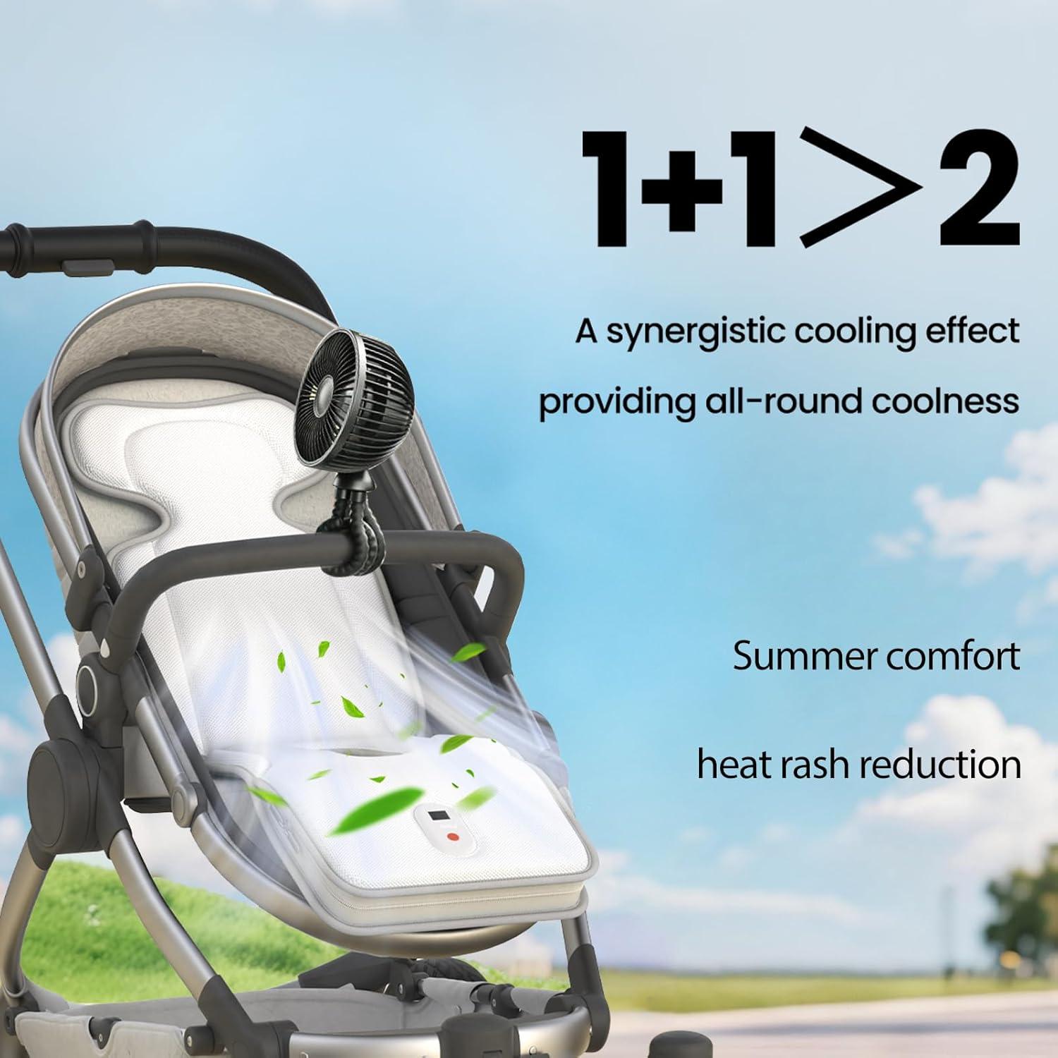 Almohadilla de Enfriamiento Amigos de Bella para Cochecito 10000mAh