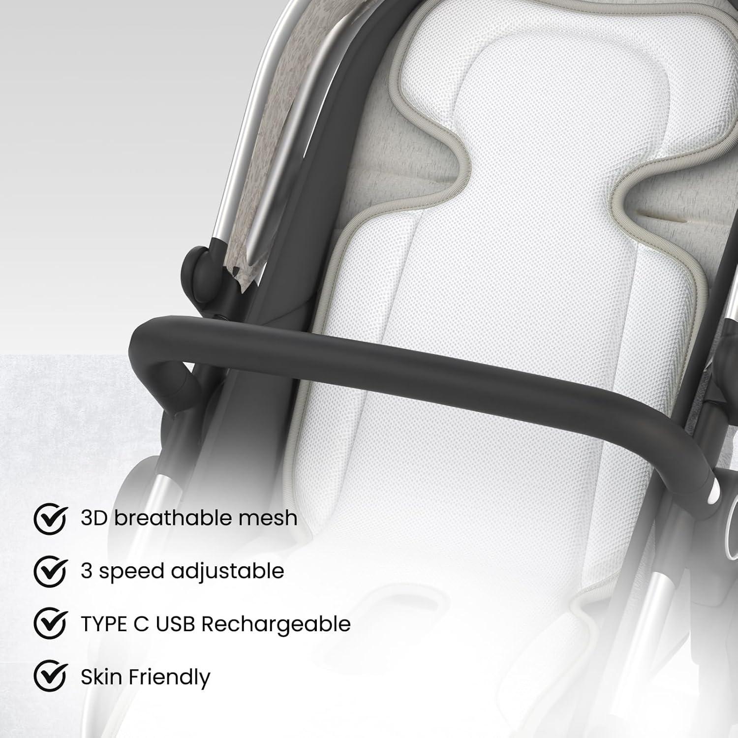 Almohadilla de Enfriamiento Amigos de Bella para Cochecito 10000mAh