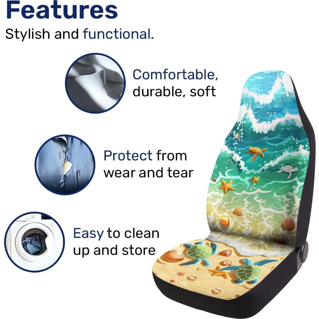 Cubiertas de Asiento Frontal GENANY para Auto SUV y Sedán