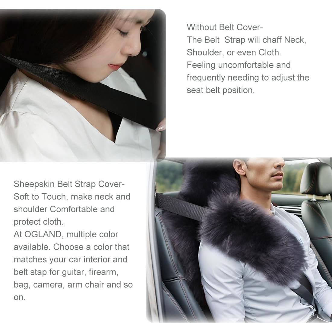 Cubiertas de Cinturón de Seguridad OGLAND OG-HJ Lana Larga
