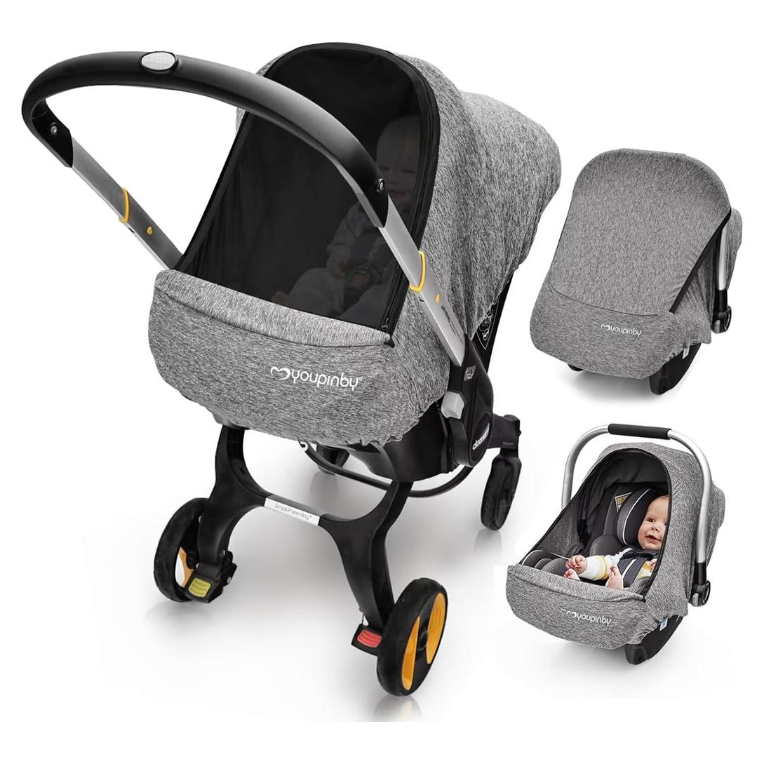 Funda para Asiento de Auto para Bebés Gris - Transpirable y Universal